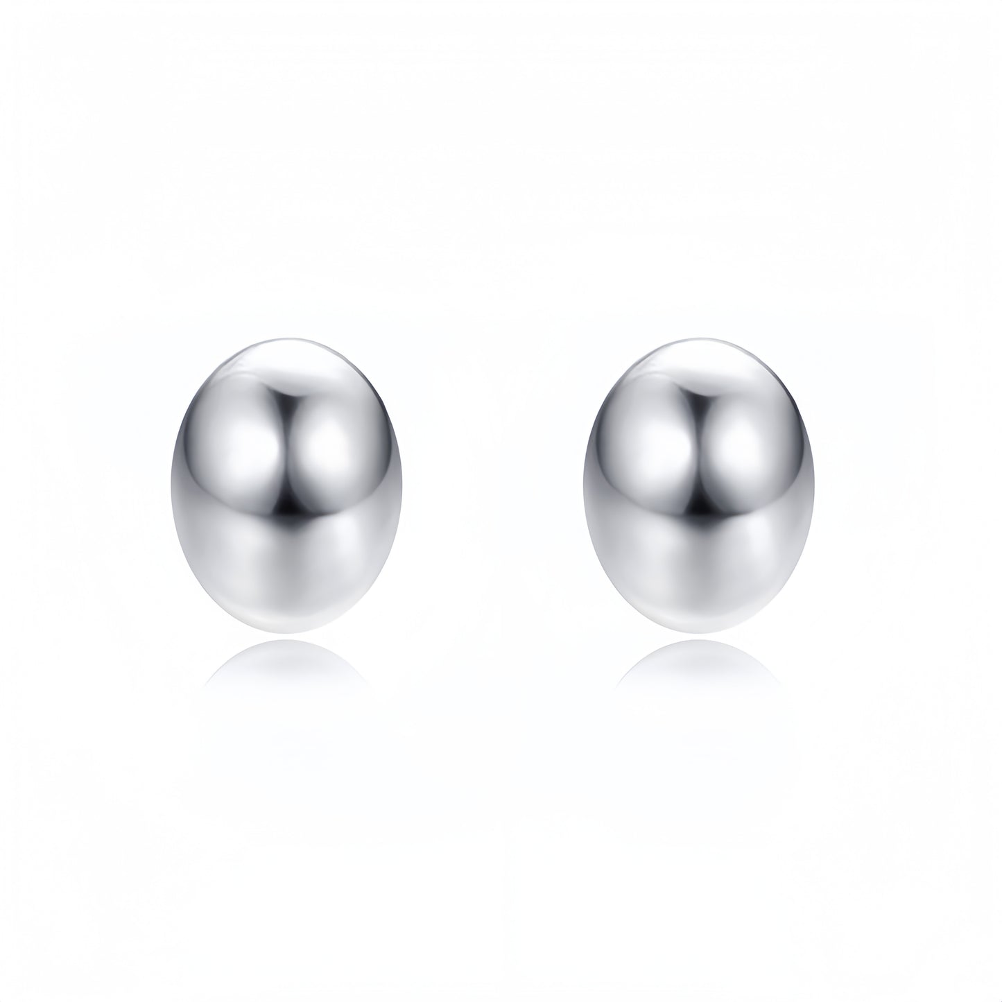 Harper Simple Bean Stud Earrings