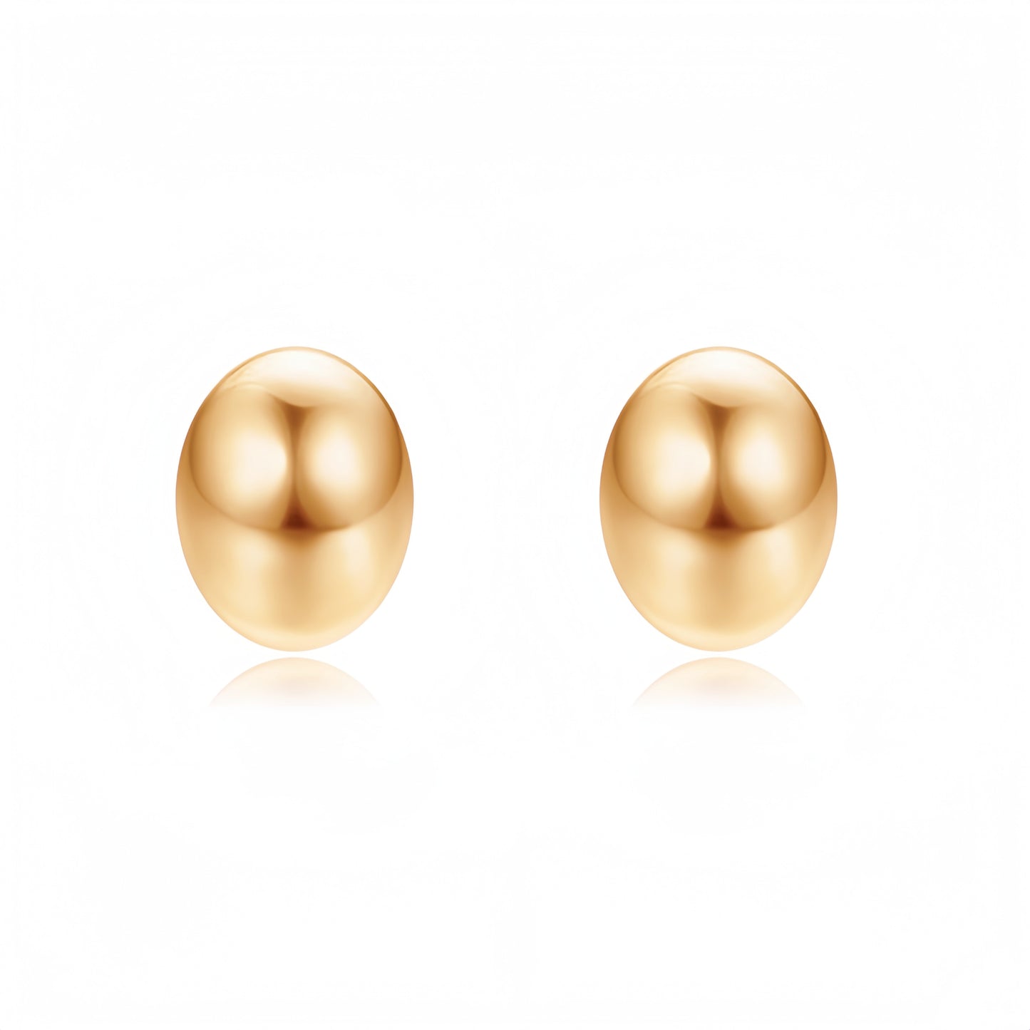 Harper Simple Bean Stud Earrings