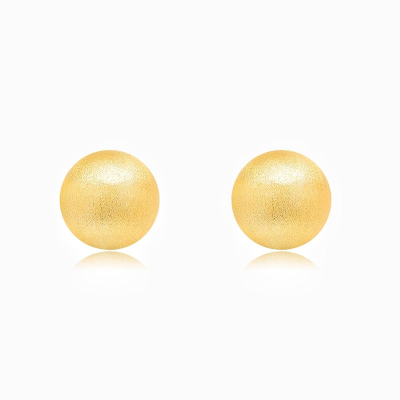 Soierie Handcrafted Engraving Stud Earrings