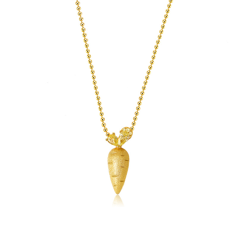 Celeste's Carrot Zirconia Pendant Necklace