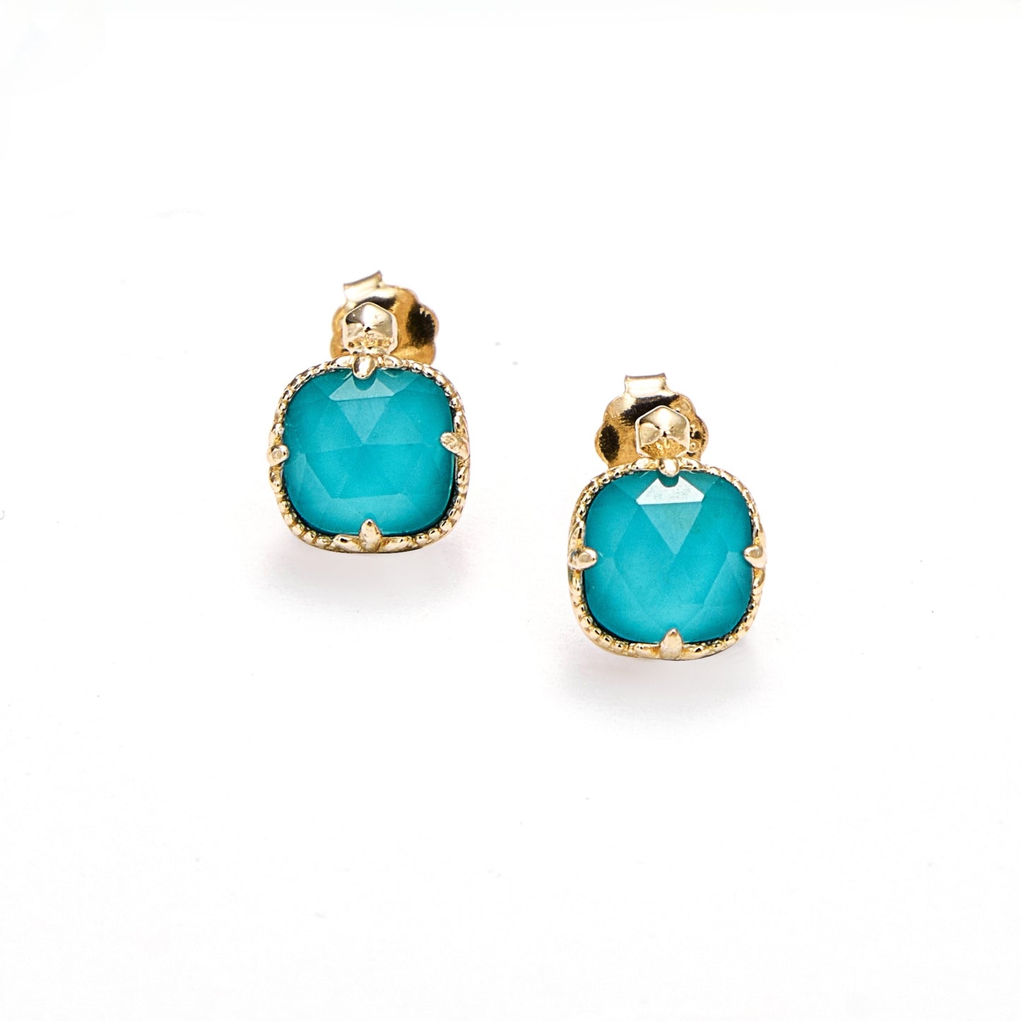 Aegean Turquoise Stud Earrings