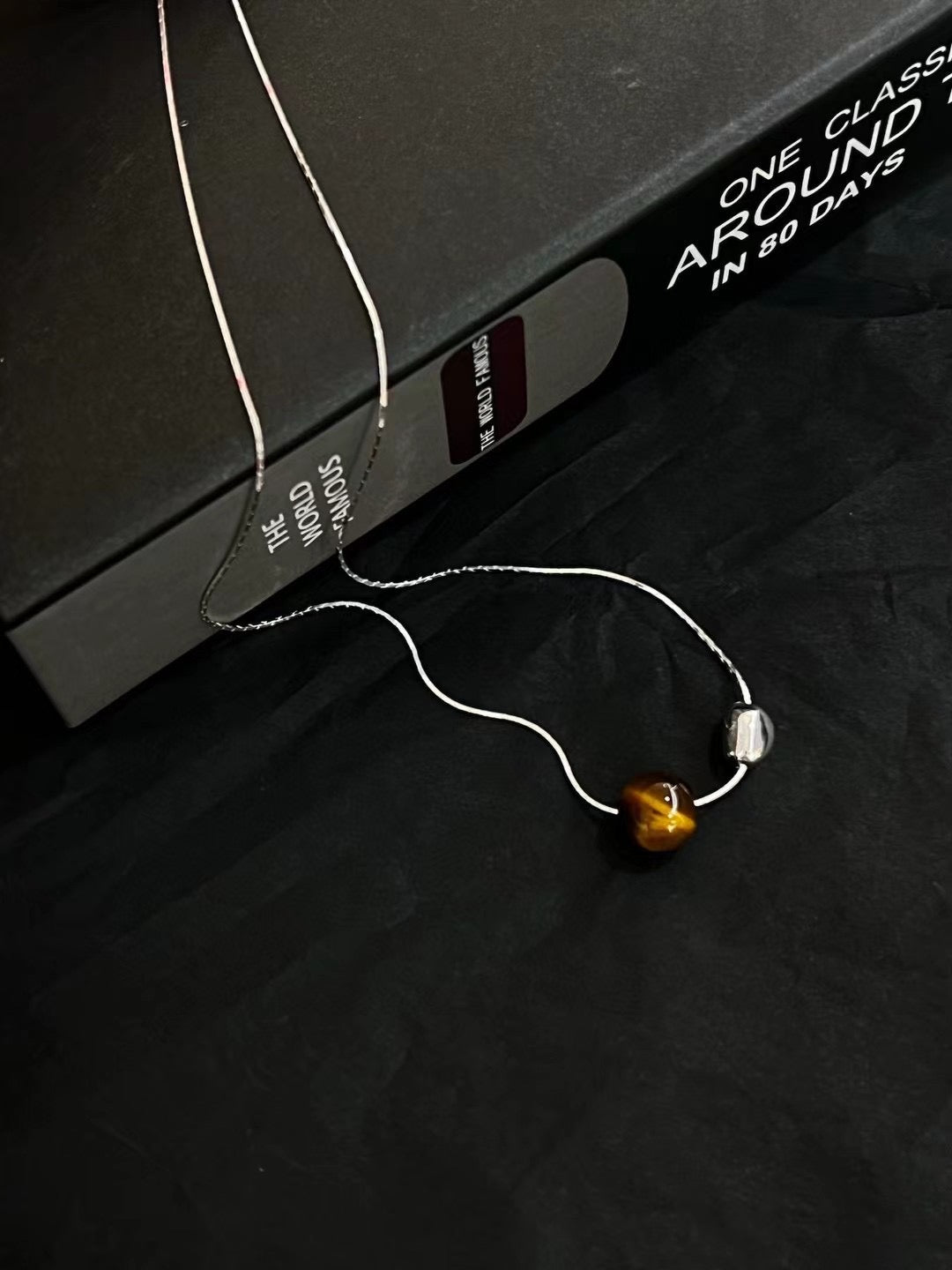 Tigereye Silver Strand Necklace