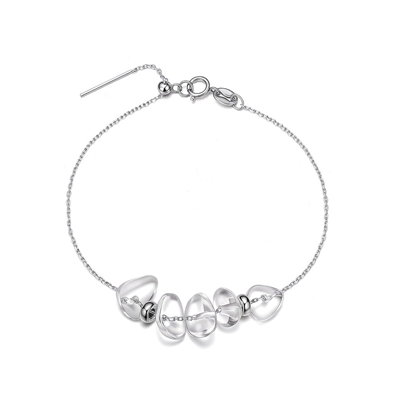 Snow Veil White Crystal Bracelet