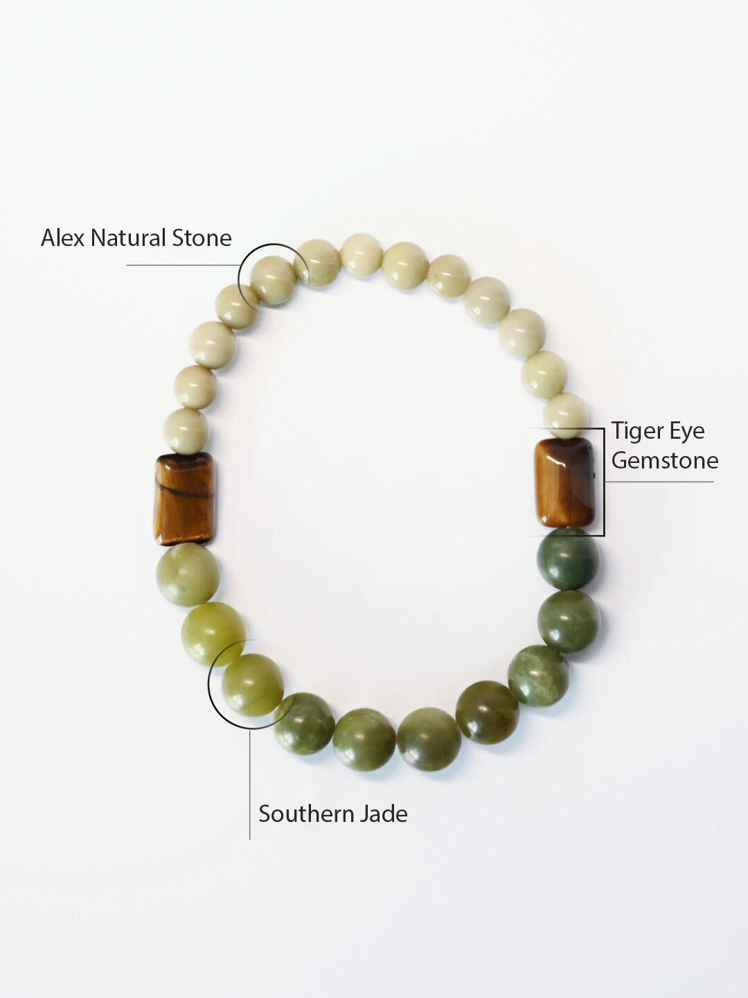 Willa Green moss Jade Bracelet