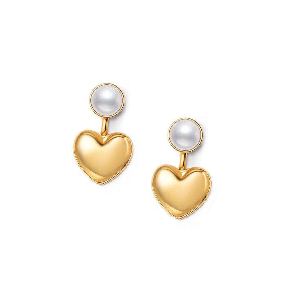 Pearlée Heart Earrings