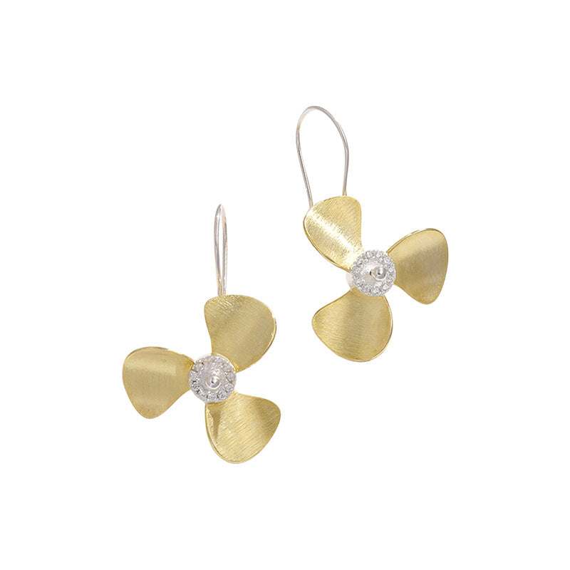 Oriental Fan Charm Earrings
