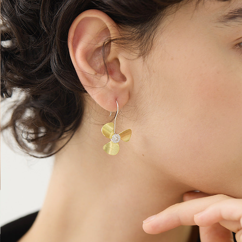 Oriental Fan Charm Earrings