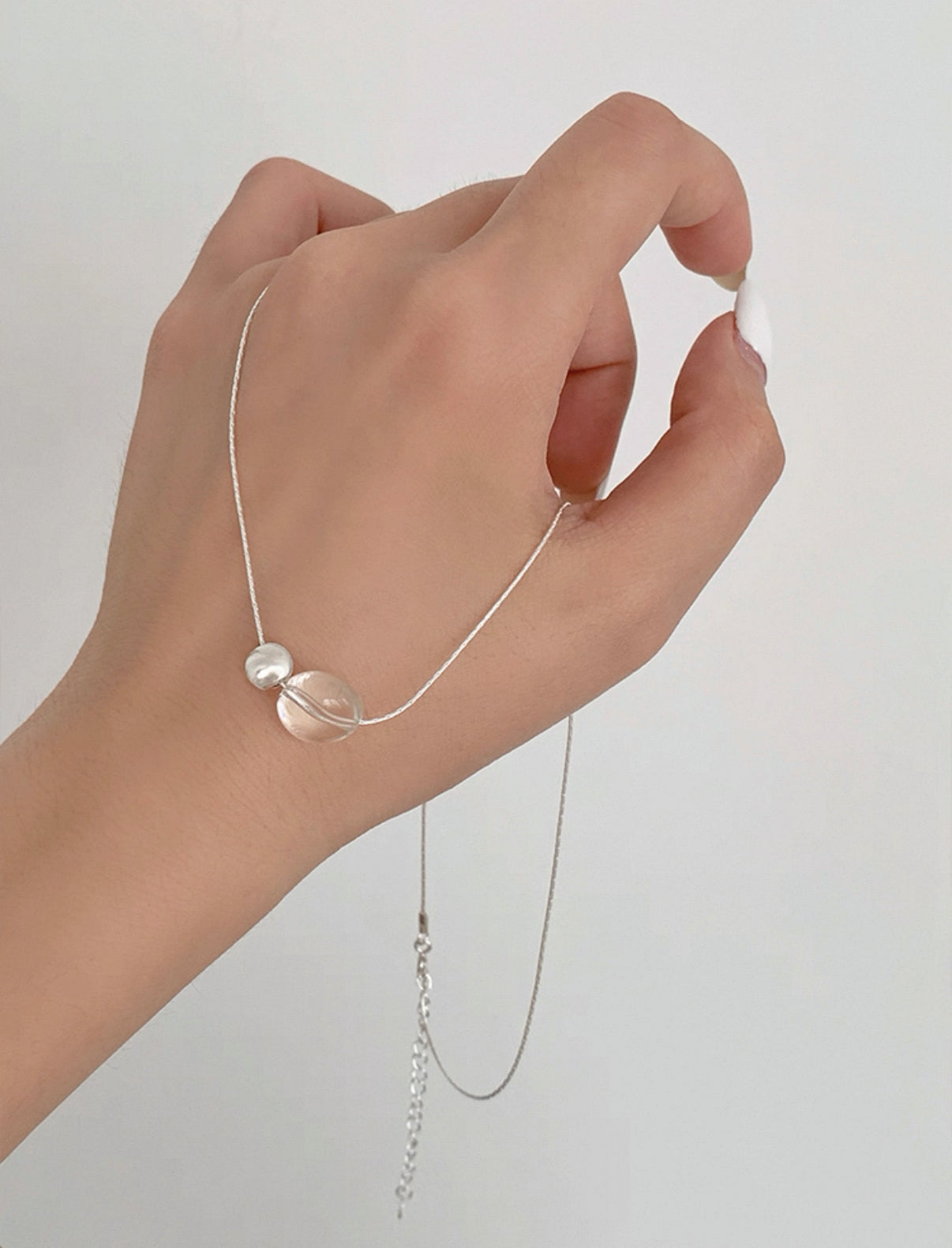 Glacier White Crystal necklace