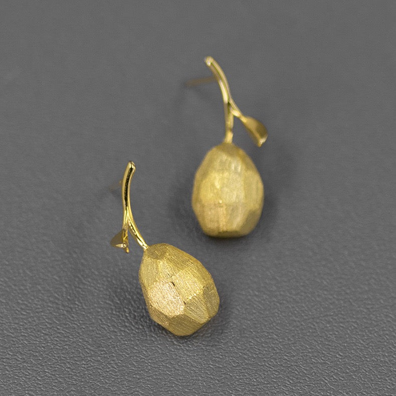 Suli Faceted Pear Drop Earrings