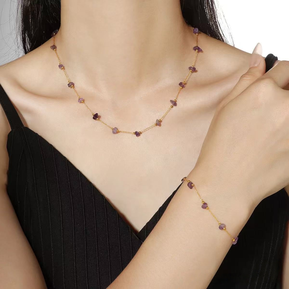 Violet Amethyst Necklace