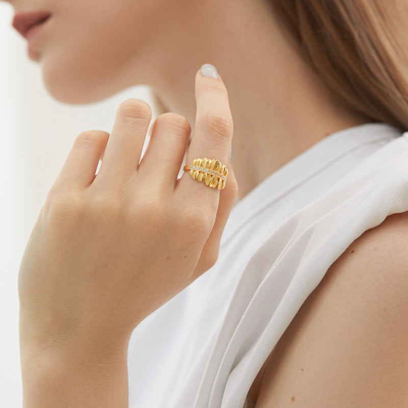Alexandria Stillwater Ripple Open Ring