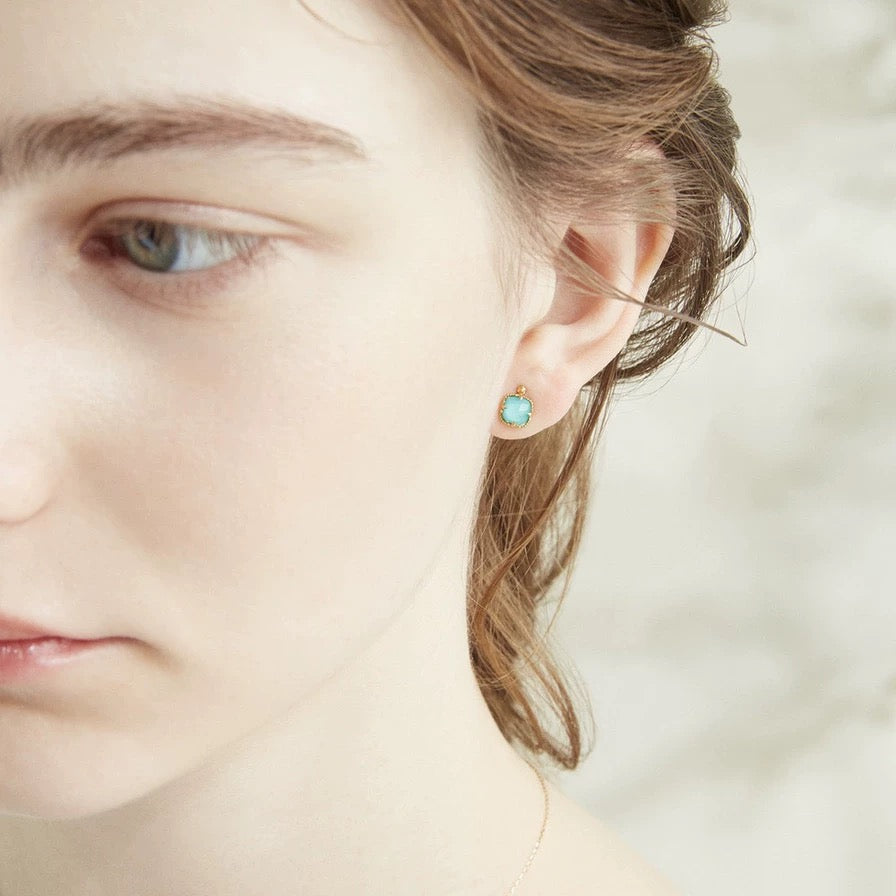 Aegean Turquoise Stud Earrings