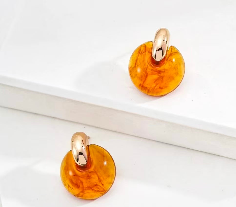 Kin’iro Ame Natural Resin Earrings