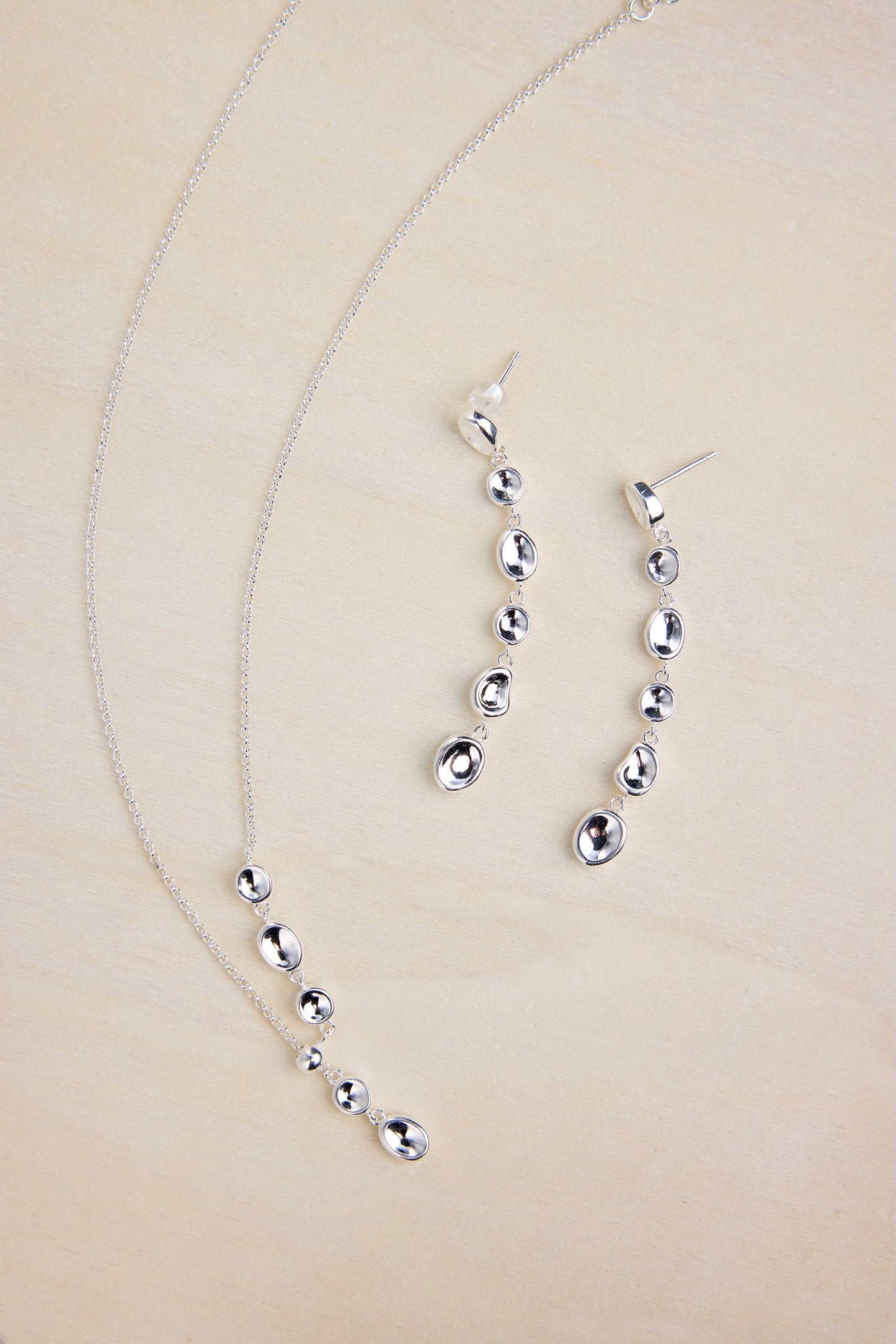 Cassandra's Teardrop Lava Texture Earrings