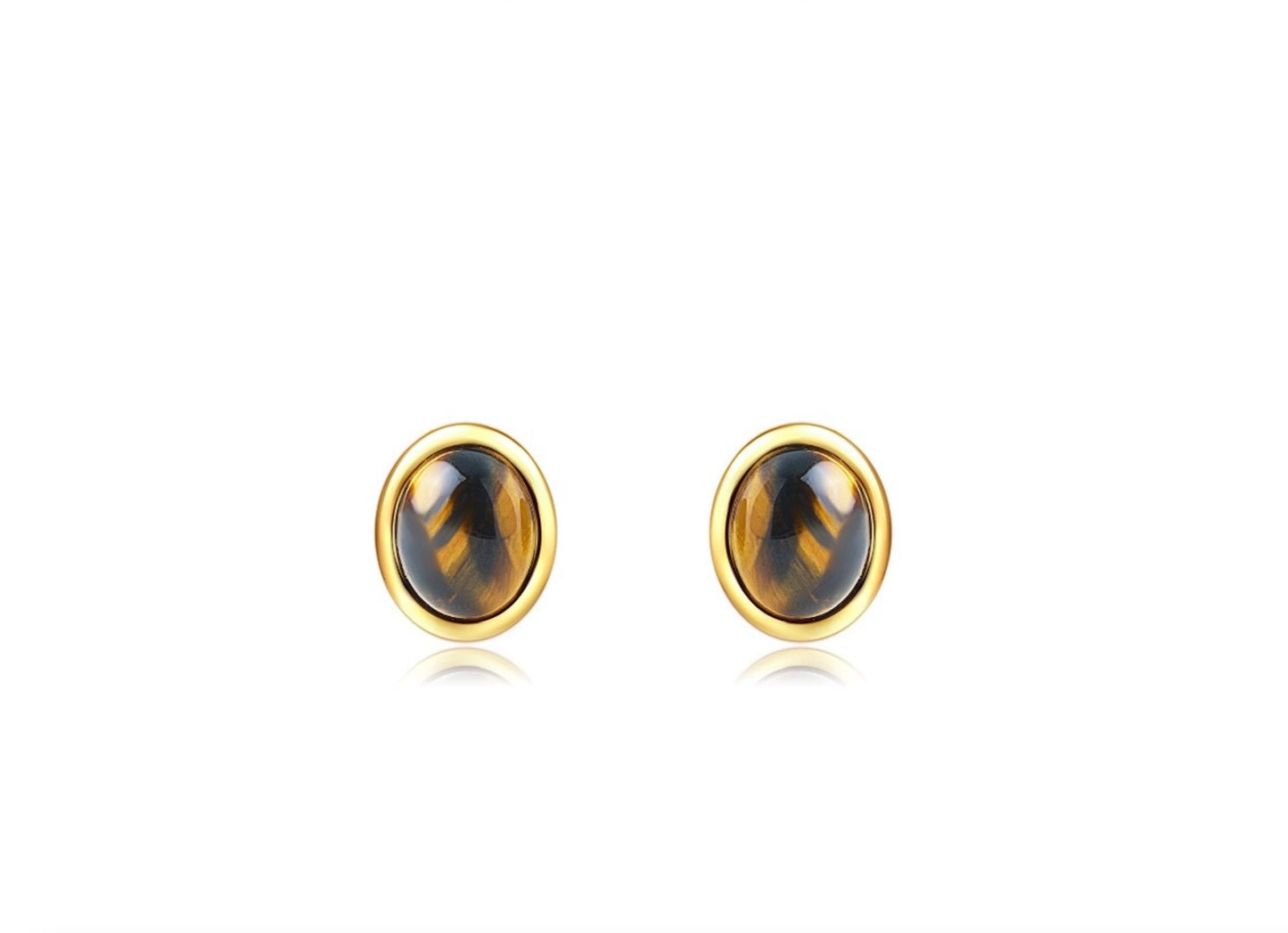 Tiger Eye Gemstone Earrings