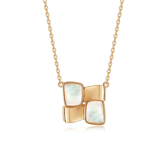 Opalescent Echo Mother-of-Pearl Necklace