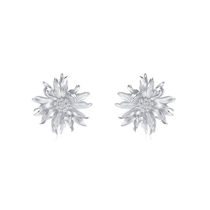 Sunshine Dancer Gerbera Daisy Stud Earring