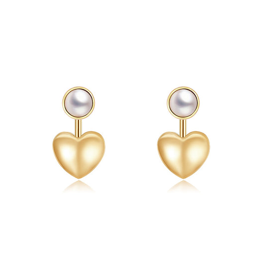Pearlée Heart Earrings