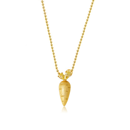 Celeste's Carrot Zirconia Pendant Necklace