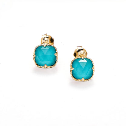 Aegean Turquoise Stud Earrings