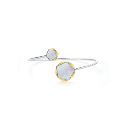Hexa Frost Bangle Bracelet