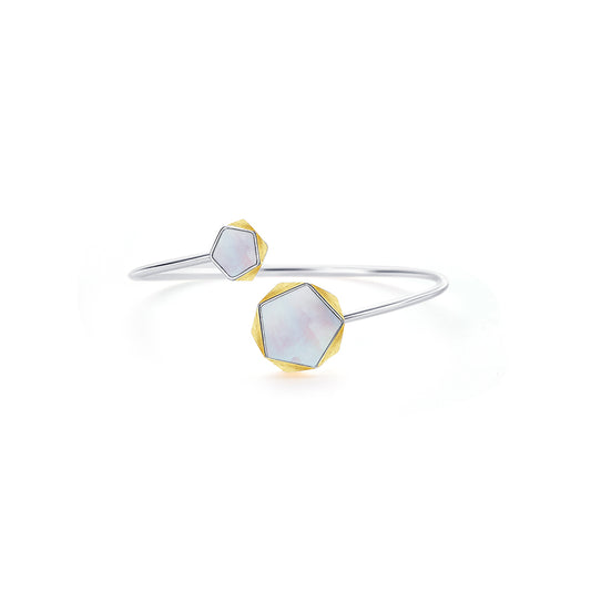 Hexa Frost Bangle Bracelet