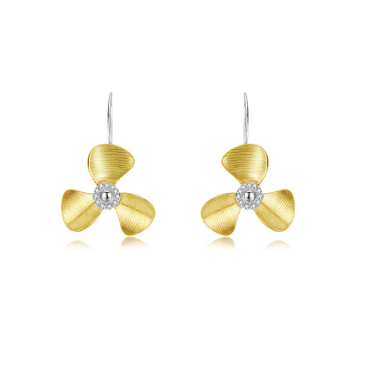 Oriental Fan Charm Earrings