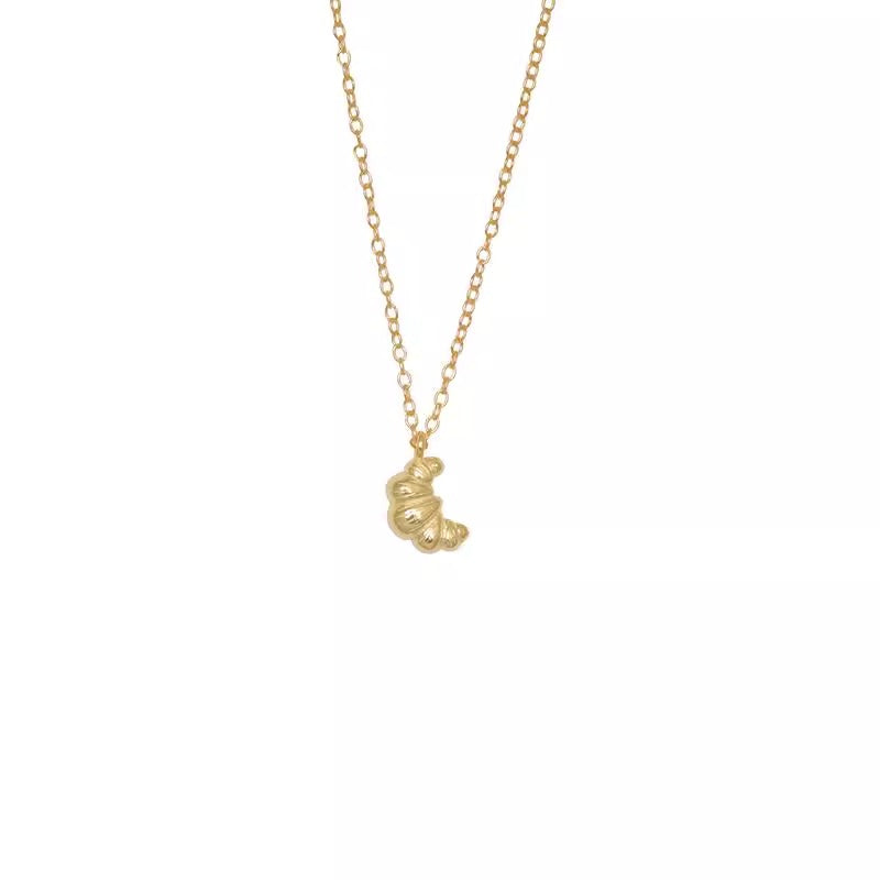 Croissant necklace collarbone chain for women