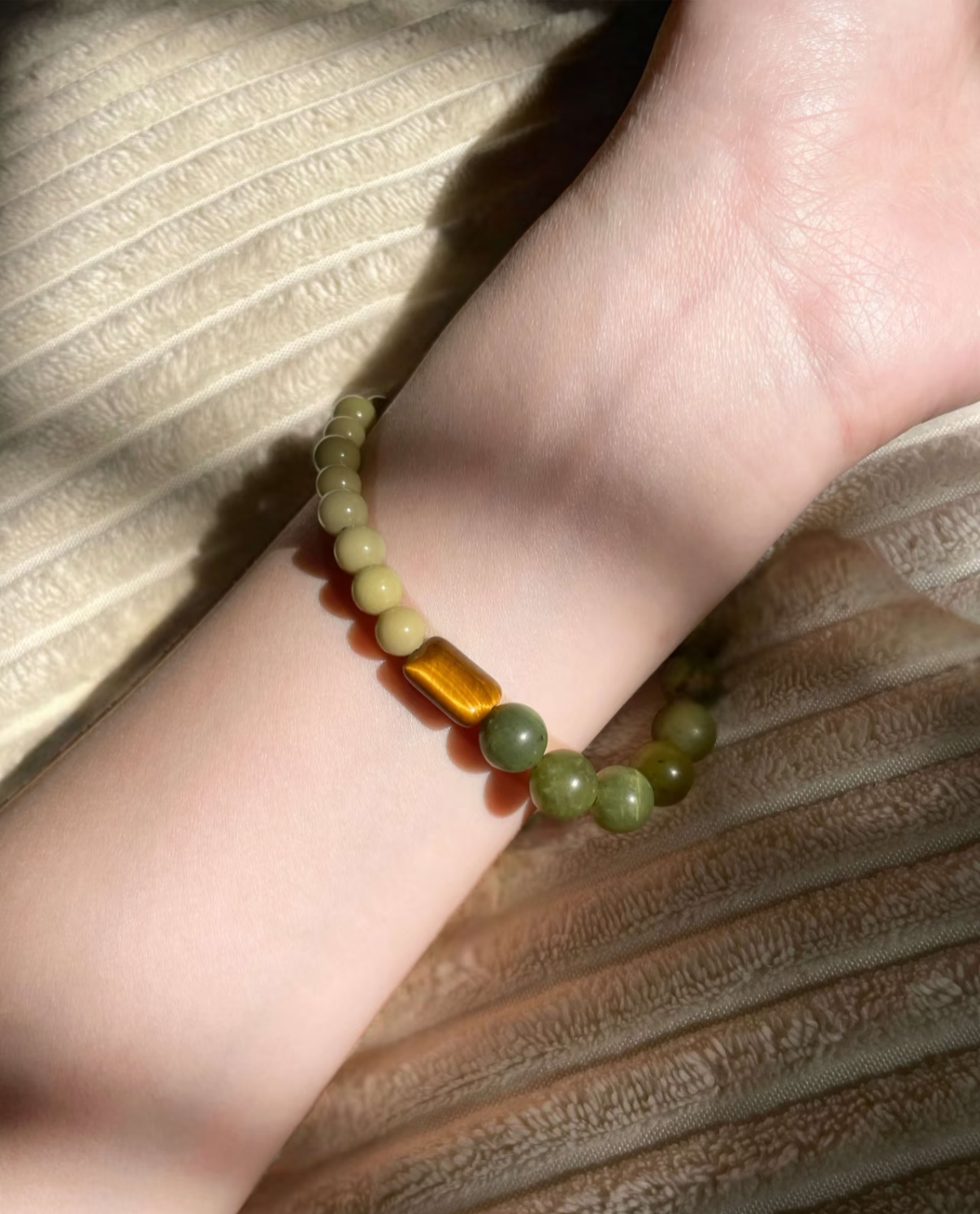 Willa Green moss Jade Bracelet