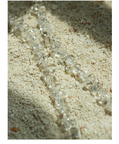 White Crystal Pearl Necklace