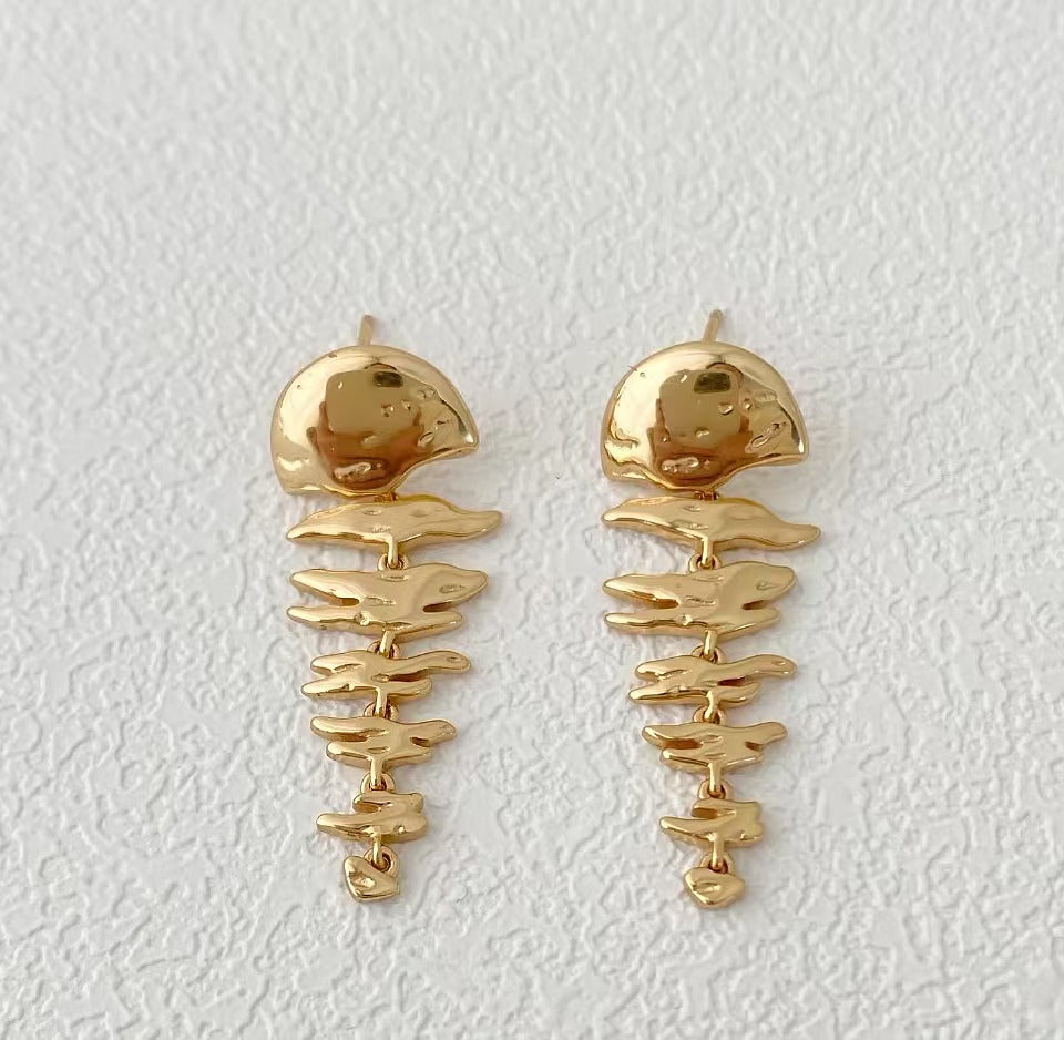 High-grade fishbone earrings