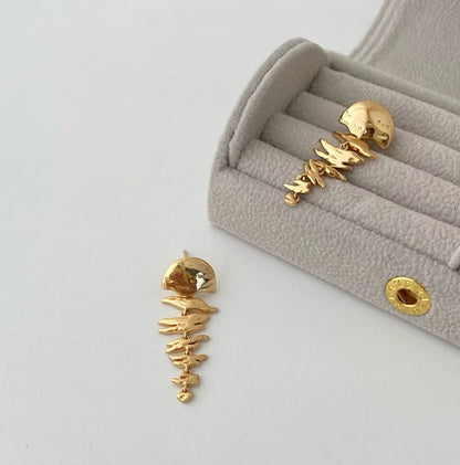 High-grade fishbone earrings