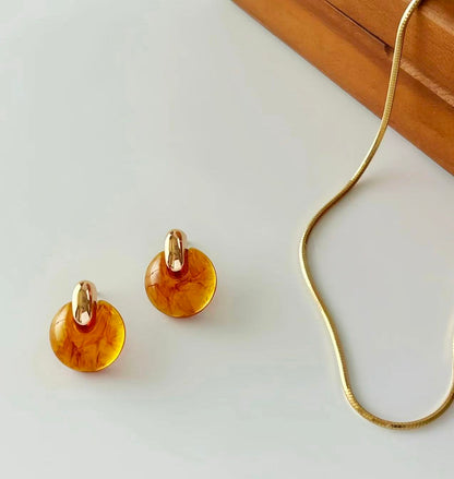 Kin’iro Ame Natural Resin Earrings