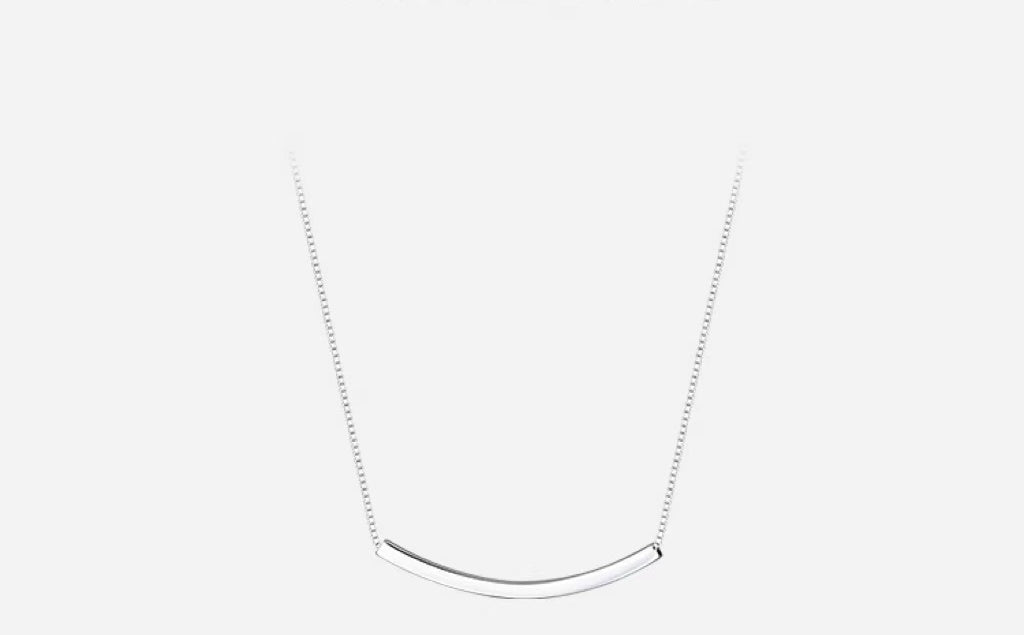 Smile sterling silver necklace