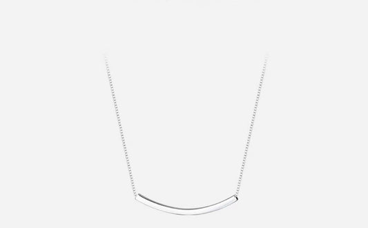 Smile sterling silver necklace